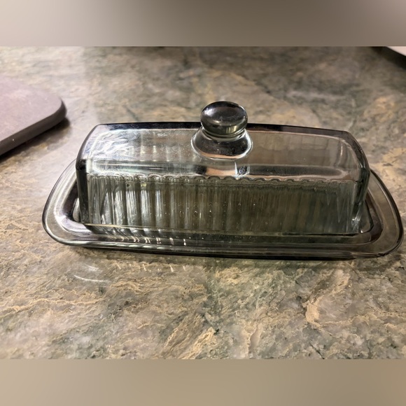 homegoods Other - Glass Butter Dish with Lid